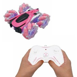 Crosslander 360+ - Auto telecomandata fuoristrada rosa luminosa, progr