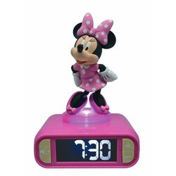 Despertador digital con luz nocturna 3D Minnie y efectos de sonido