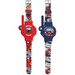 2 in 1 Walkie-Talkie SpiderMan 200m Watch - LEXIBOOK - Red - For Child