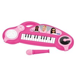 Pianoforte elettronico per bambini Barbie con effetti luminosi e micro
