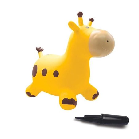 Aufblasbare springende Giraffe  Lexibook  45 cm hoch  inklusive man
