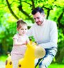 Aufblasbare springende Giraffe  Lexibook  45 cm hoch  inklusive man