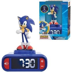 Digital alarm clock with Sonic night light and sound effects