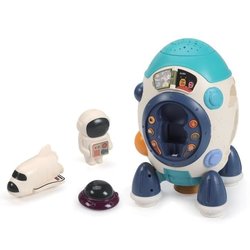 Lexiboek - Mijn raket met sterrenprojector - Ruimtekennis, quizzen, mu