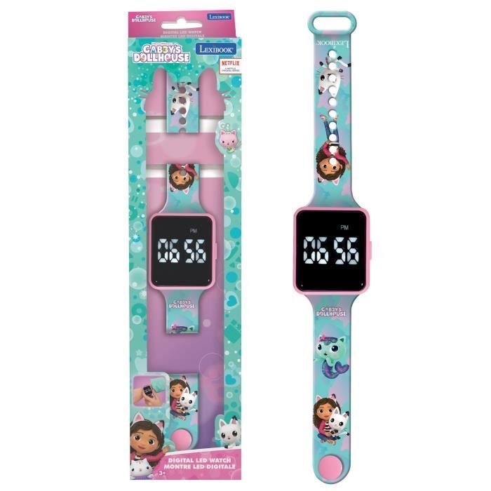 Lexibook - Gabby and the Magic House - Connected LED-horloge - Verstel