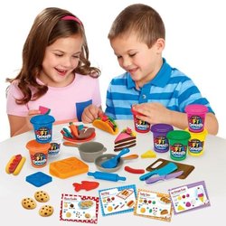 LEXIBOOK - Kit de arcilla de modelar suave y moldeable Super Chef