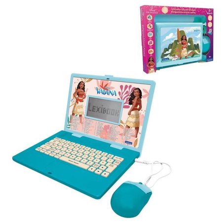Vaiana computer didattico bilingue con 124 attività (EN/FR)