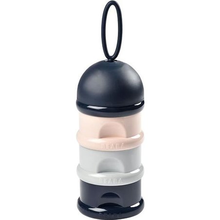 BEABA Stackable milk dispenser (dark blue + gray + pink)
