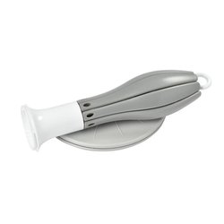 BEABA Biberon pieghevole a goccia Fiore grigio
