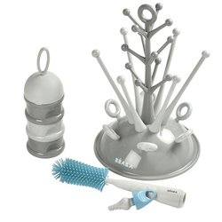 BEABA Birth set (Gocciolatoio grigio albero / Contenitore di dosaggio 