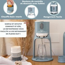 Biberon - BEABA - BIB EXPRESSO - Blu Baltico