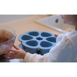 BEABA Multiportions silicona 6x150 ml azul