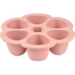 BEABA Multiportions silicona 6x90 ml rosa