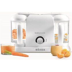 BEABA Babycook Duo Baby Roboter Weiß & Silber