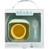 BEABA 4-piece silicone suction cup dish set - Yellow