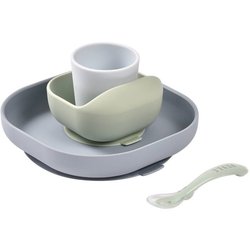 BEABA Silicone meal set 4 pieces - jungle