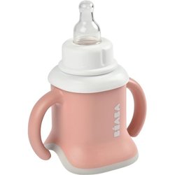 Taza BEABA evoluclip 3 en 1 rosa antiguo