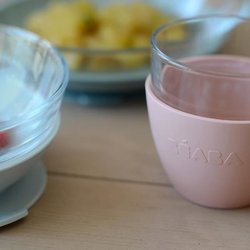 Caja de comida de vidrio de eucalipto BEABA