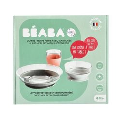 Caja de comida de vidrio de eucalipto BEABA