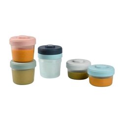 BEABA Set 1ste leeftijd 6 porties clip - (2x90ml + 4x150ml)