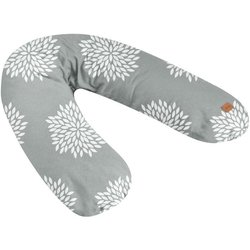 Coussin de maternité - BEABA - Big Flopsy - Fleurs - Gris