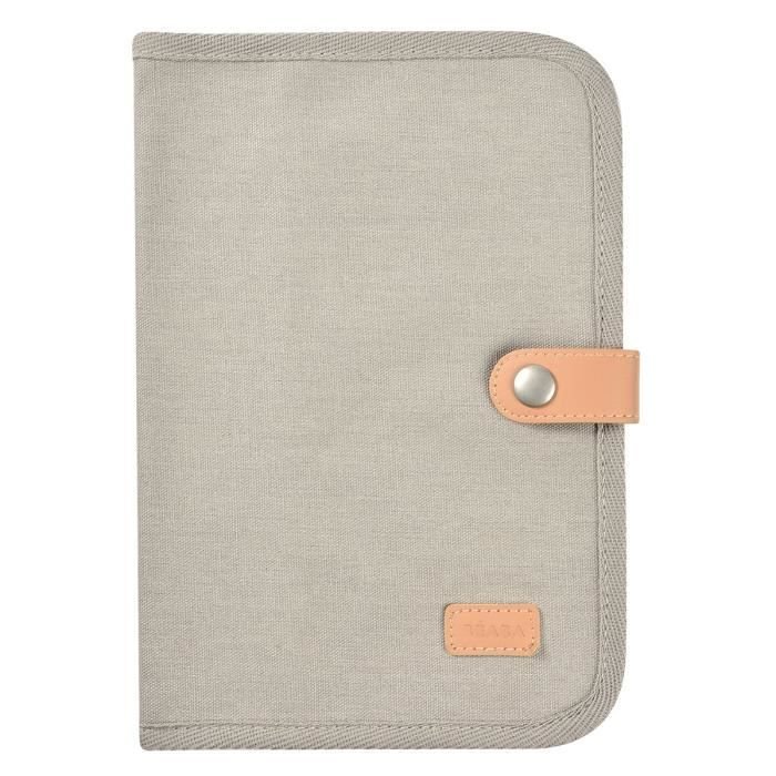 BÉABA - Protege Carnet de Santé, Gris Perle