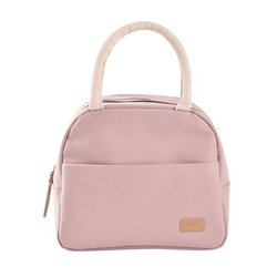 Bolsa térmica para el almuerzo de color rosa empolvado