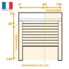 Rolling Shutter PVC Weiß H1m40