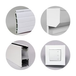 Rolling Shutter PVC bianco H1m40