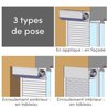 Persiana enrollable - PVC - Correa manual - L 100 x H 120 cm