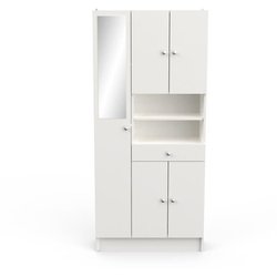 UNSCHLAGBAR Badezimmerschrank L 82 cm - weiß matt