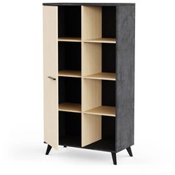Wohnzimmerset - Sideboard, Hohes Sideboard, Ausziehtisch - KENT - Eich
