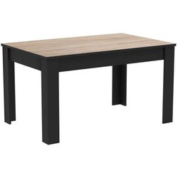 DEMEYERE Table a manger - Décor chene brossé - WAYNE - L 138,4 x P 90 