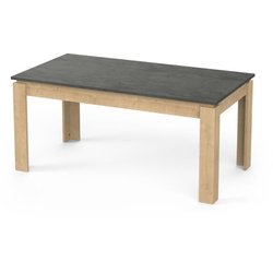 Table a manger seule AUSTIN - 6 personnes - Décor chene Hamilton et Si