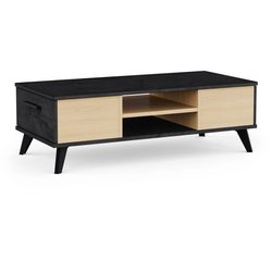 Couchtisch - KENT - Rechteckig - Eiche / Sidewalk - 2 Schubladen - 1 A