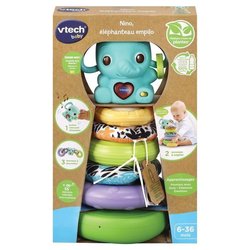 VTECH BABY - Nino, Baby Elephant Stacko 3 in 1 (plastica a base biolog