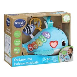 VTECH OCÉANE, MI BALLENA MUSICAL (BOTELLAS DE PLÁSTICO RECICLADO)