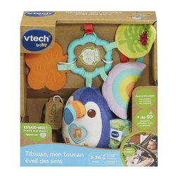 VTECH BABY - TITOUAN, MON TOUCAN ÉVEIL DES SENS (BOUTEILLES PLASTIQUE 