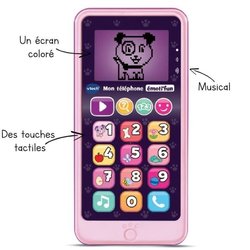 VTECH - Imitation Child Toy - Il mio telefono emoti fun rosa