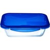 PYREX COOK & GO Piatto rettangolare per conservazione 3,3l 30x23cm + C