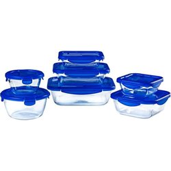 Set di 7 contenitori per alimenti - PYREX - Cook & Go - Vetro - Coperc