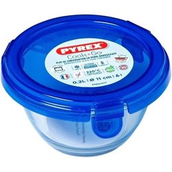 PYREX - COOK & GO - Caja redonda de vidrio con tapa 11 * 6 cm