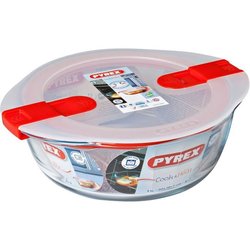 PYREX - COOK & HEAT - Ronde glazen doos met deksel 20 * 18 cm