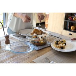 2er-Set Auflaufformen - PYREX - Glas - Rund - 2,3 L