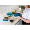 5er-Set Schüsseln mit Deckel - PYREX - 2x 0,5L + 1x 1L + 2x 2L