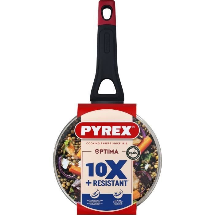 Casseruola + coperchio - PYREX - 1455031 - Antiaderente - 18 cm - Senz