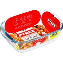 Air fryer dish - PYREX - 1450143 - Rectangular - Borosilicate glass - 
