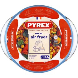 Plato para freidora de aire - PYREX - 1450140 - Redondo - Vidrio boros