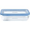 Set van 3 opbergdozen met deksel - PYREX - Zero Plastic - Glas - Recht