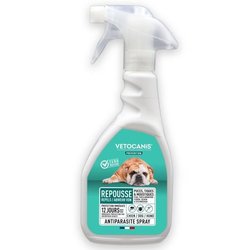 VETOCANIS Spray repelente de pulgas, garrapatas y mosquitos - Para per